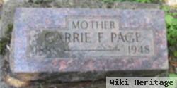 Carrie F Page