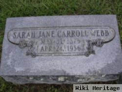 Sarah Jane Carroll Webb