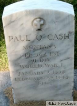 Corp Paul O Cash