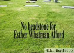 Esther Whatman Alford