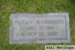 Paula F. Rutherford