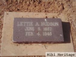 Lettie A Hudson