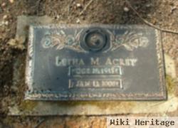 Letha Mildred Stubbs Acrey