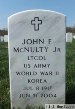 Col John F Mcnulty, Jr