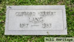 Clifford Herbert Lang