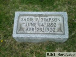 Sadie P Simpson