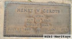 Henry W Gerdts