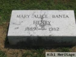 Mary Alice Banta Henry