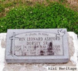 Rev Leonard Ashford Dorsey, Sr