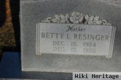 Betty L Resinger