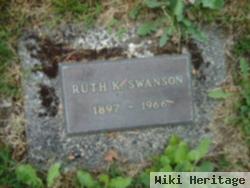 Ruth K Swanson