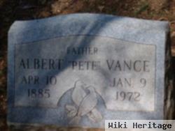 Albert "pete" Vance
