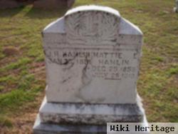 Martha Ellen "mattie" Green Hamlin