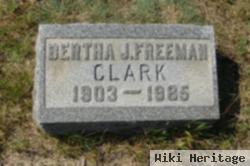 Bertha J Freeman Clark