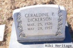 Geraldine P Dickerson