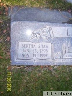 Bertha Mary Shaw Lee