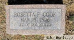 Rosetta F Cook