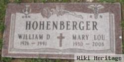 Mary Lou Adkinson Hohenberger