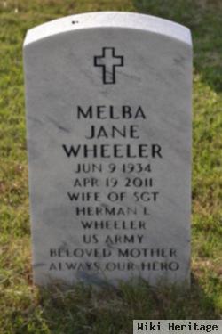 Melba Jane Wheeler