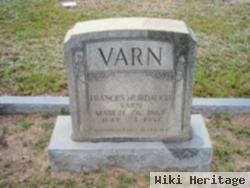 Mary Frances "fannie" Murdaugh Varn