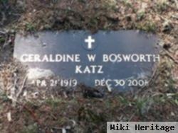 Geraldine H. Wolf Bosworth Katz