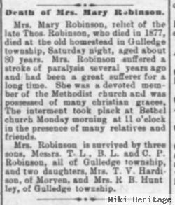 Mary J. Chapman Robinson