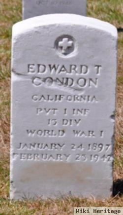 Edward T Condon