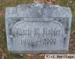 Marie M Kahler