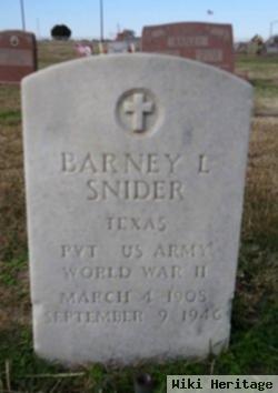 Barney L Snider