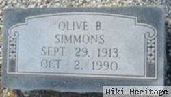 Olive B Brock Simmons