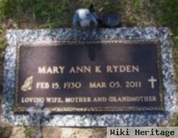 Mary Ann Artmann Ryden