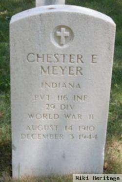 Pvt Chester E Meyer