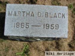 Martha D Black