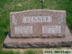 Walter M Benner