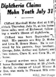 Clifford Marshall Mohn