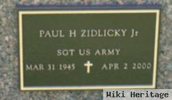 Paul H. Zidlicky, Jr