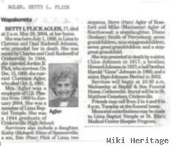 Betty I Flick Agler