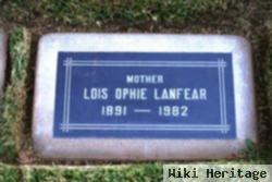 Lois Ophelia "ophie" Shanberger Lanfear