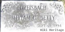 Miriam Catherine "betty" Hubbell Dreisbach