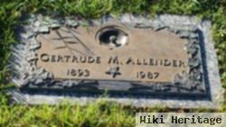 Gertrude M Allender