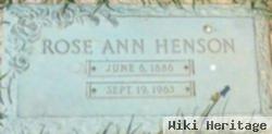 Rose Ann Hefner Henson