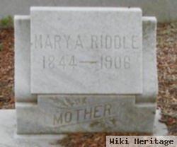 Mary A Riddle