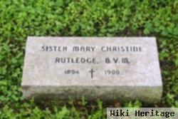 Sr Mary Christine Rutledge