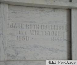 Jane Ruth Whetstone Hutchinson