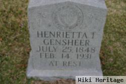 Henriette F Gensheer