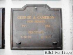 Pvt George A Cameron