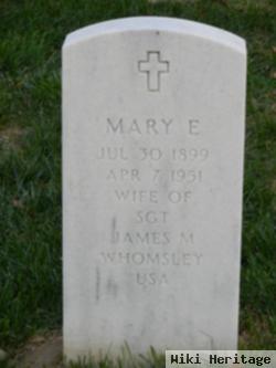 Mary E Whomsley