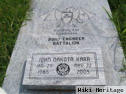 Pvt John Dakota Karr