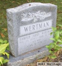 Harold "jerry" Wertman