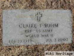 Claire T "red" Sohm